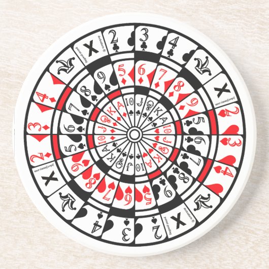 Coaster Dartboard Card Design コースター (正面)