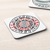 Coaster Dartboard Card Design コースター (左側)