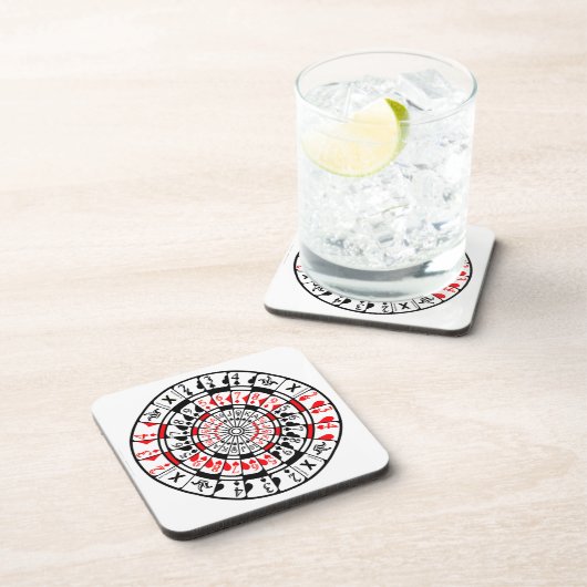 Coaster Dartboard Card Design コースター (右側)