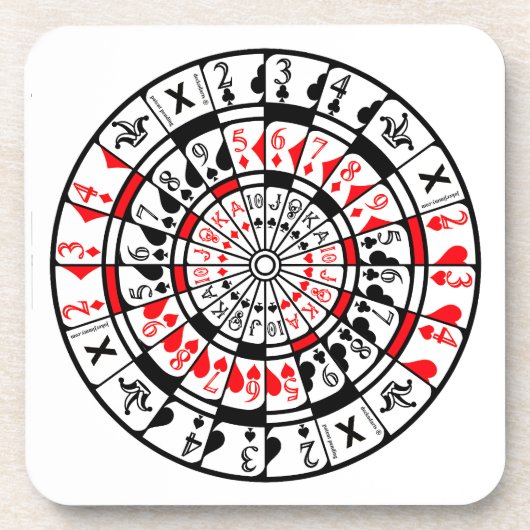Coaster Dartboard Card Design コースター (正面)