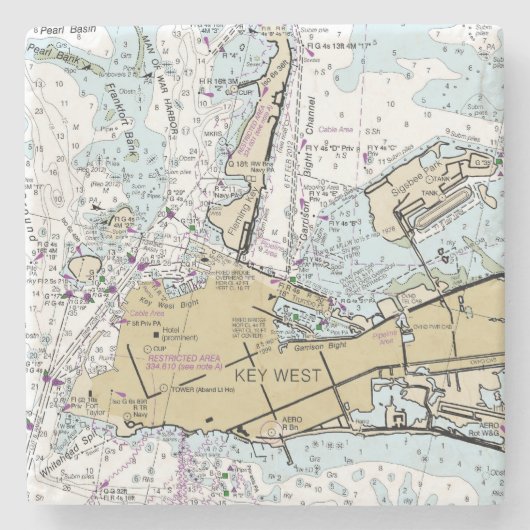 Coaster_FL_keywest ストーンコースター (正面)