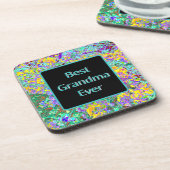Coaster for Grandmother - "Best Grandma Ever"  コースター (左側)