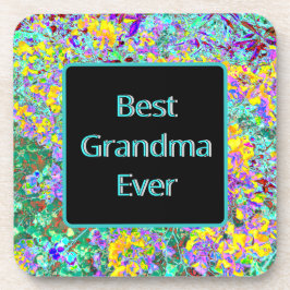 Coaster for Grandmother - "Best Grandma Ever"  コースター