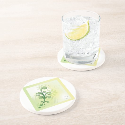 Coaster-Green 컵받침-그린 コースター (側面)