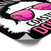 Coaster Hair Don't Care Roller Coaster Messy Bun T ポスター (角)