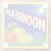 COASTER - Moonbeam Citrus - Produce Crate Label ガラスコースター (裏面)