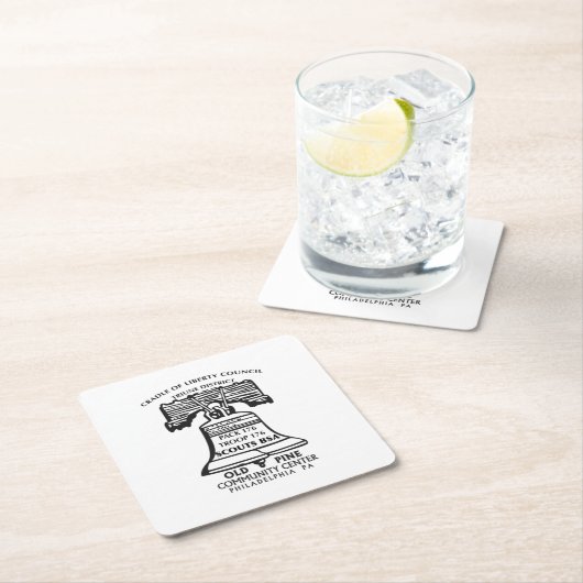 Coaster (Plastic) スクエアペーパーコースター (インサイチュ)