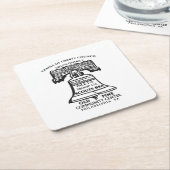 Coaster (Plastic) スクエアペーパーコースター (アングル)