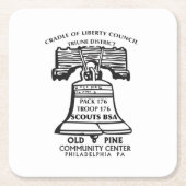 Coaster (Plastic) スクエアペーパーコースター (正面)