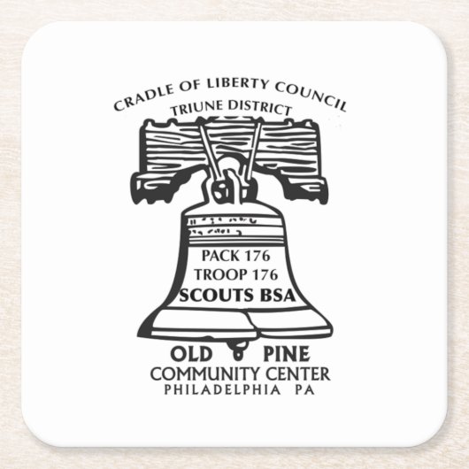 Coaster (Plastic) スクエアペーパーコースター (正面)