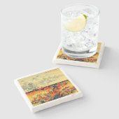 Coaster printed with a Chinese couplet. ストーンコースター (横)