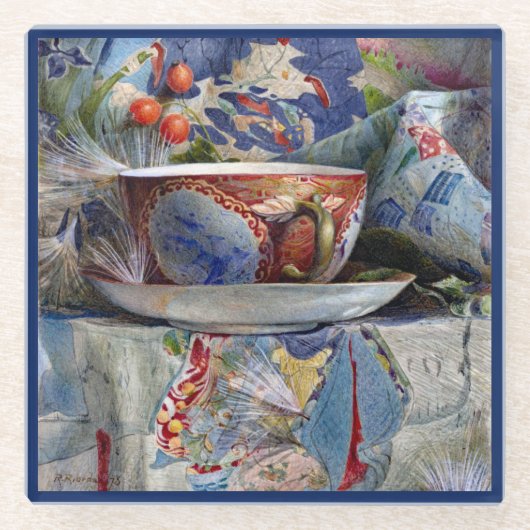 COASTER - Still Life with Tea Cup (1876) ガラスコースター (正面)