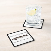 COASTER - STURGEON FISH SHORTNOSE - acigifts@yahoo スクエアペーパーコースター (インサイチュ)