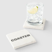 Coaster that says coaster ストーンコースター (横)