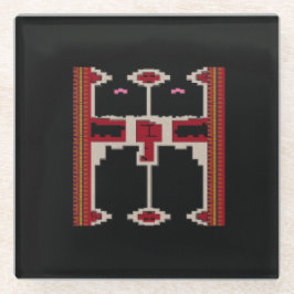 Coaster with Design of Borneo ガラスコースター