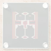 Coaster with Design of Borneo ガラスコースター (裏面)