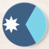 Coaster with Flag of Minnesota, USA コースター (正面)