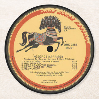 Coasters - George Harrison ラウンドペーパーコースター