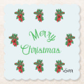 Coasters : Merry  Christmas ペーパーコースター (正面)