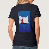 CoastieのアールデコのカッターのTシャツ Tシャツ (裏面)