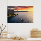 Coastline | Bodrum, Turkey ポスター (キッチン)