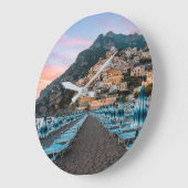 Coastline | Campania, Italy ラージ壁時計 (傾斜)
