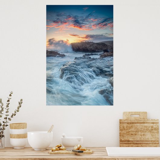 Coastline | Carmel California ポスター (キッチン)