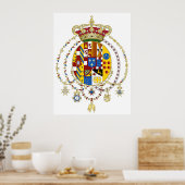 Coat  Arms Kingdom of Two Sicilies Official Italy ポスター (キッチン)