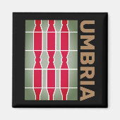 Coat of Arms/イタリア,ウンブリア国旗 マグネット (正面)