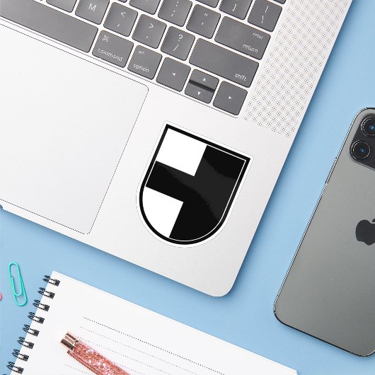  Coat of arms of Aarwangen district, Switzerland シール (ノートパソコンとiPhone)