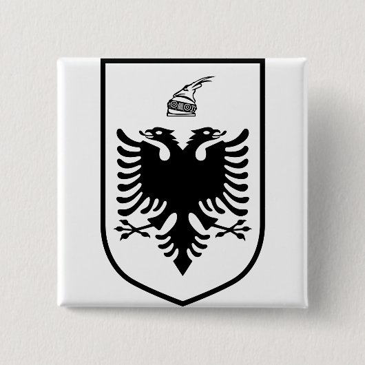 Coat of arms of Albania  缶バッジ (正面)