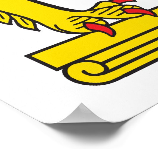 Coat of Arms of Bavaria Official Germany Symbol ポスター (角)