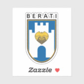 Coat of Arms of Berat, Albania シール (シート)