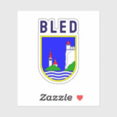 Coat of arms of Bled, Slovenia シール (シート)
