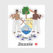 Coat of arms of British Honduras-Belize, 1967-1981 シール (シート)