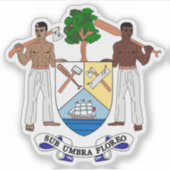 Coat of arms of British Honduras-Belize, 1967-1981 シール (正面)