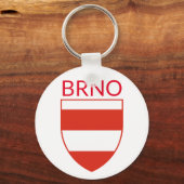 Coat of Arms of Brno - CZECHIA キーホルダー (正面)