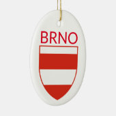 Coat of Arms of Brno - CZECHIA セラミックオーナメント (右)