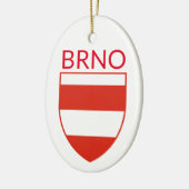 Coat of Arms of Brno - CZECHIA セラミックオーナメント (左)