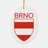 Coat of Arms of Brno - CZECHIA セラミックオーナメント (正面)