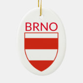 Coat of Arms of Brno - CZECHIA セラミックオーナメント (裏面)