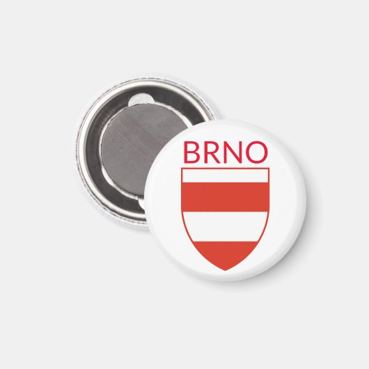 Coat of Arms of Brno - CZECHIA マグネット (正面/裏面)
