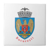 Coat of Arms of Bucharest, Romania タイル (正面)