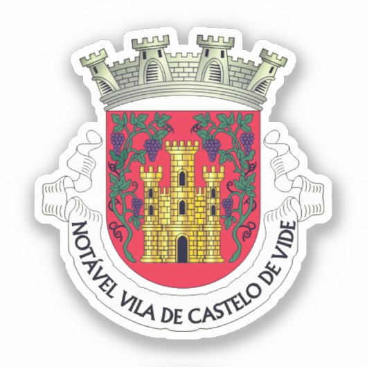 Coat of Arms of Castelo de Vide，ポルトガル シール (正面)
