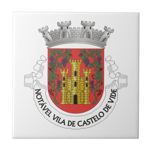 Coat of Arms of Castelo de Vide，ポルトガル タイル (正面)