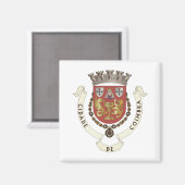 Coat of Arms of Coimbra，ポルトガル マグネット (正面/裏面)