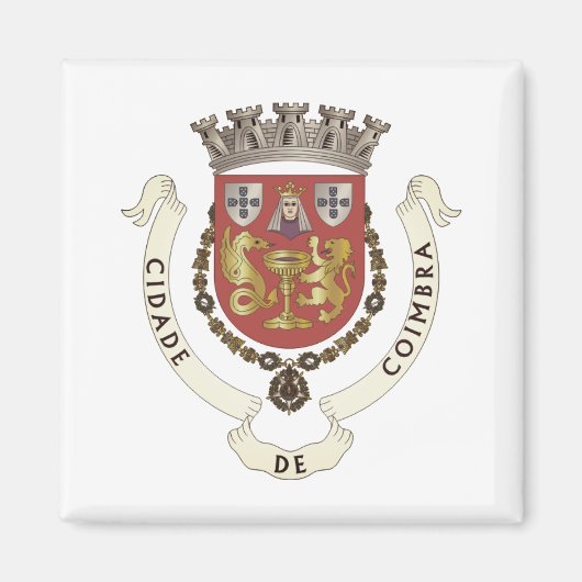 Coat of Arms of Coimbra，ポルトガル マグネット (正面)