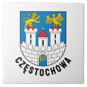 Coat of Arms of Częstochowa, Poland タイル (正面)
