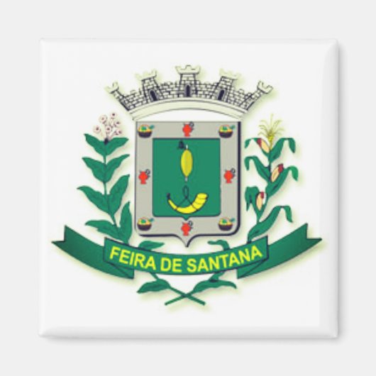 Coat of Arms of Feira de Santana （ブラジル、バイア） マグネット (正面)