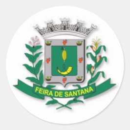 Coat of Arms of Feira de Santana （ブラジル、バイア） ラウンドシール